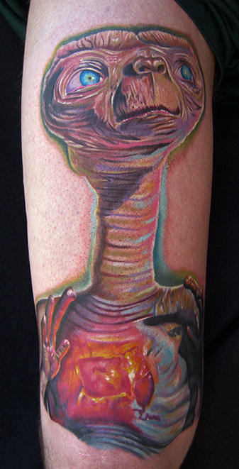 E.T. the Extra Terrestrial 50 Most Awesome Movie Inspired Tattoos