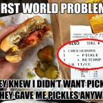 I didn't want pickles