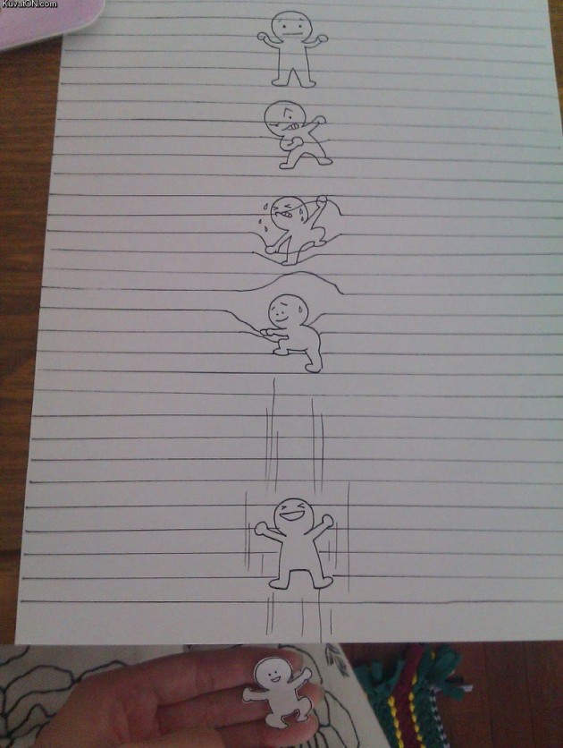 Nice Escape Bro 630x836 Hand drawn Awesomeness: The Perfect Escape (Pic)