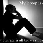 laptop charger is far far away