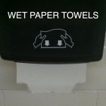 wet paper towels