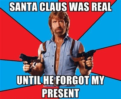 Santa vs. Chuck Norris