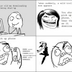 Troll mom - dialup rage