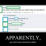 apparently