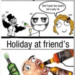 drinking with parents vs friends