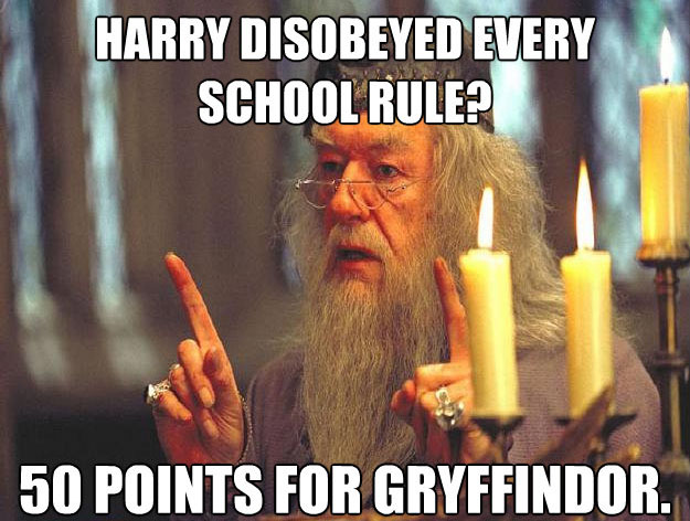harry disobeyed every school rule