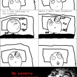 parents staying over rage
