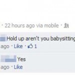 Babysitting alcohol