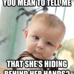 Behind hands