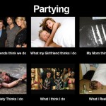 Partying