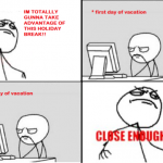 Vacation holidays