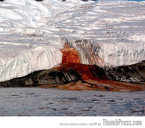 Blood Falls Antarctica1 10 Amazing Alien Like Places on Our World That Are From Another Planet