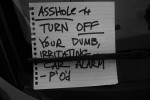 Car Alarm Notes - 1