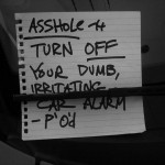 Car Alarm Notes - 1
