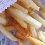 Finding a curly fry in your order of regular fries