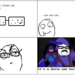 Putting on your glasses right after you cleaned them