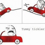 That feeling in your stomach when you go over down a big hill