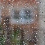 lying in bed listening to heavy rain on the roof