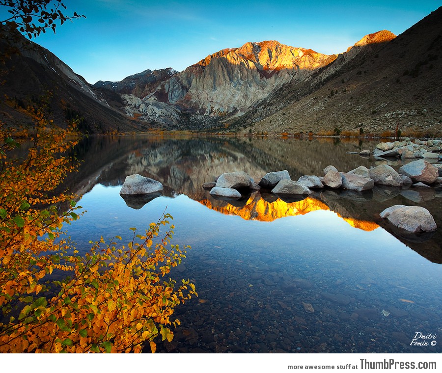 Autumn stillness at Convict lake, CA