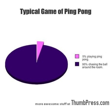 Typical Game of Ping pong