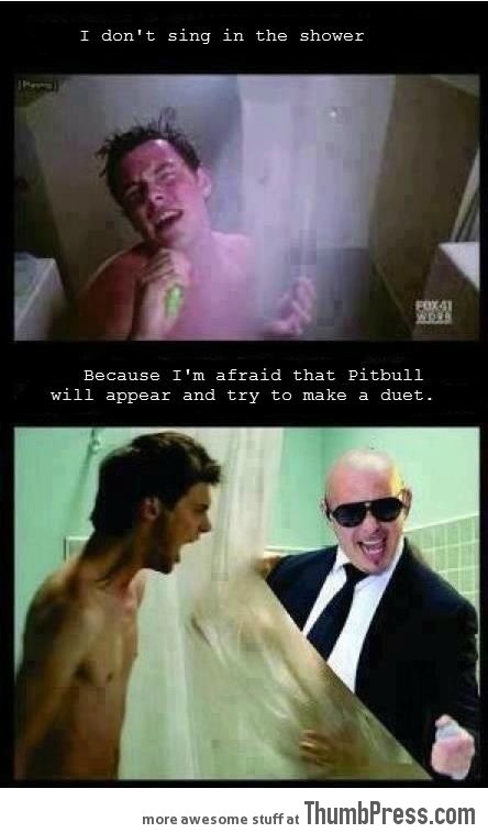 I don't sing in the shower..