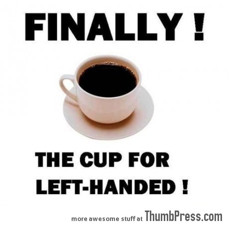 Left-handed cup