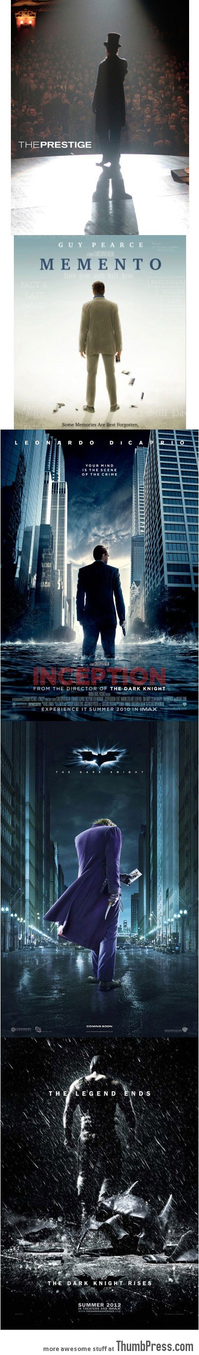 When Christopher Nolan directs, they know what kind of poster to make…