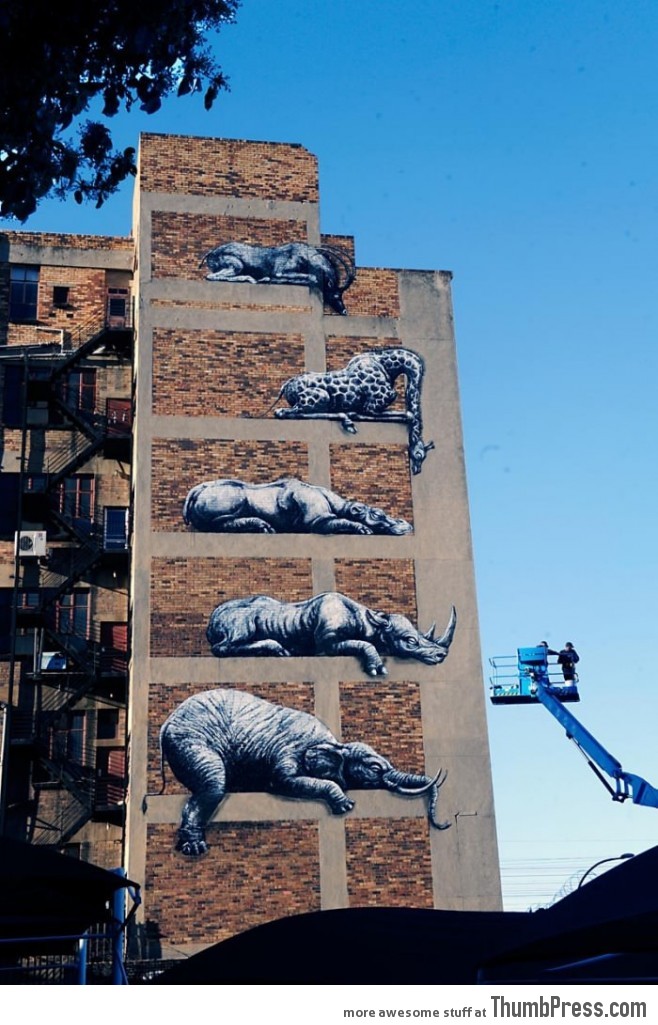 Awesome street art in Johannesburg, South Africa