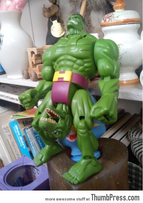 Now I know why The Hulk is so angry!