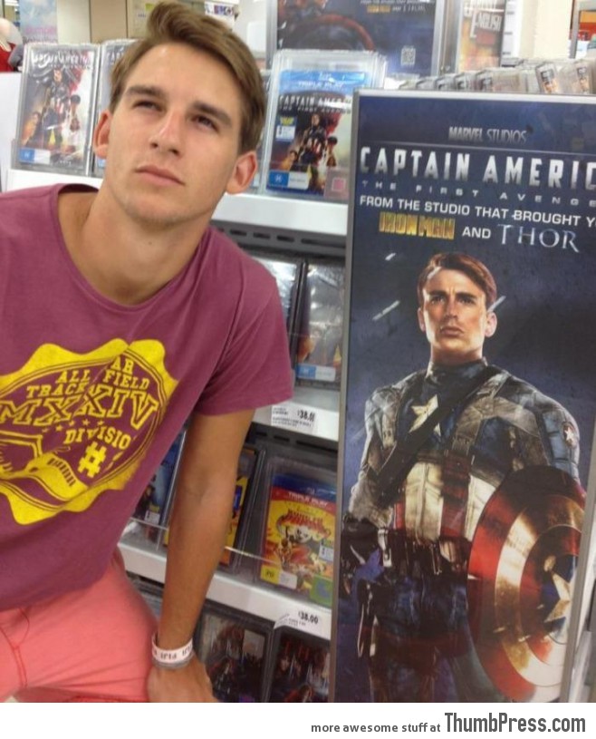 This guy looks a lot like Captain America
