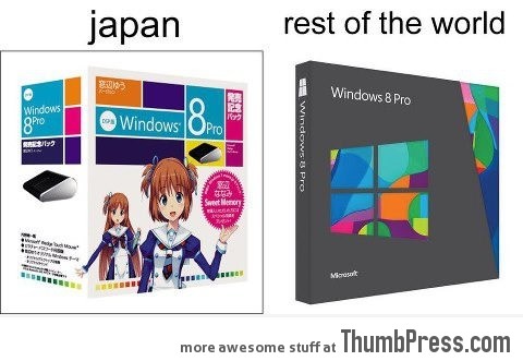 Japanese Windows 8 and the rest of the world