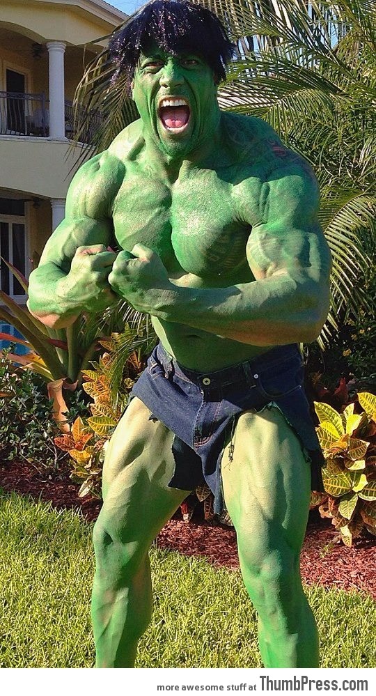 The Rock's costume for halloween