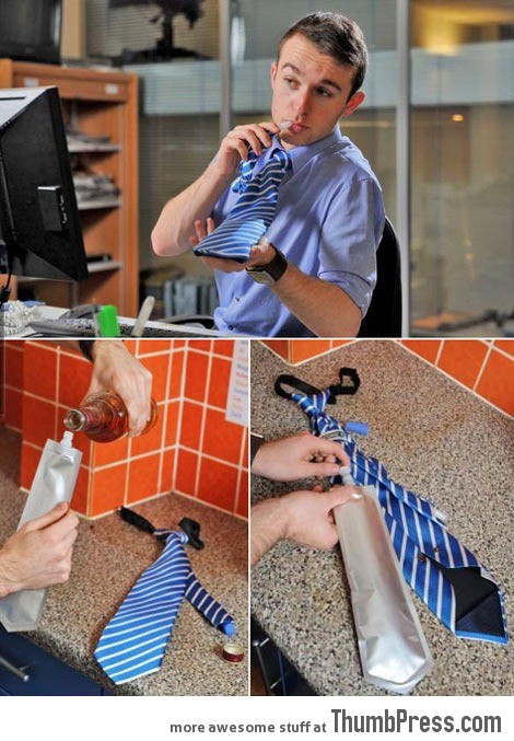 Flask Tie, finally a tie worth wearing…