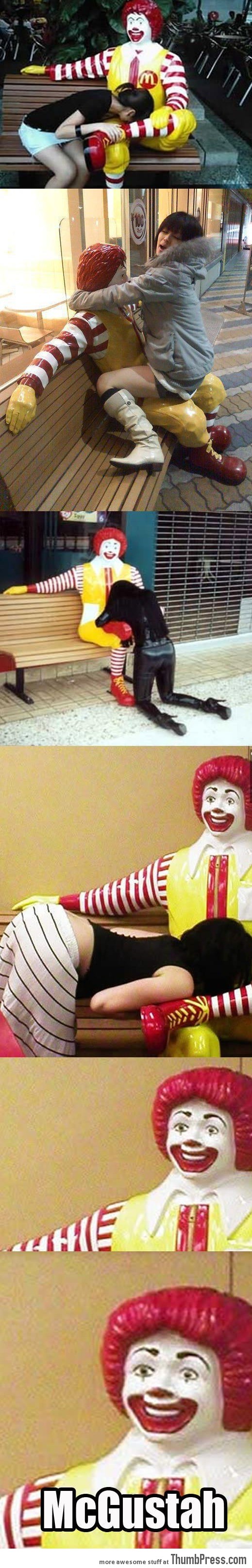 Ronald gets plenty of action