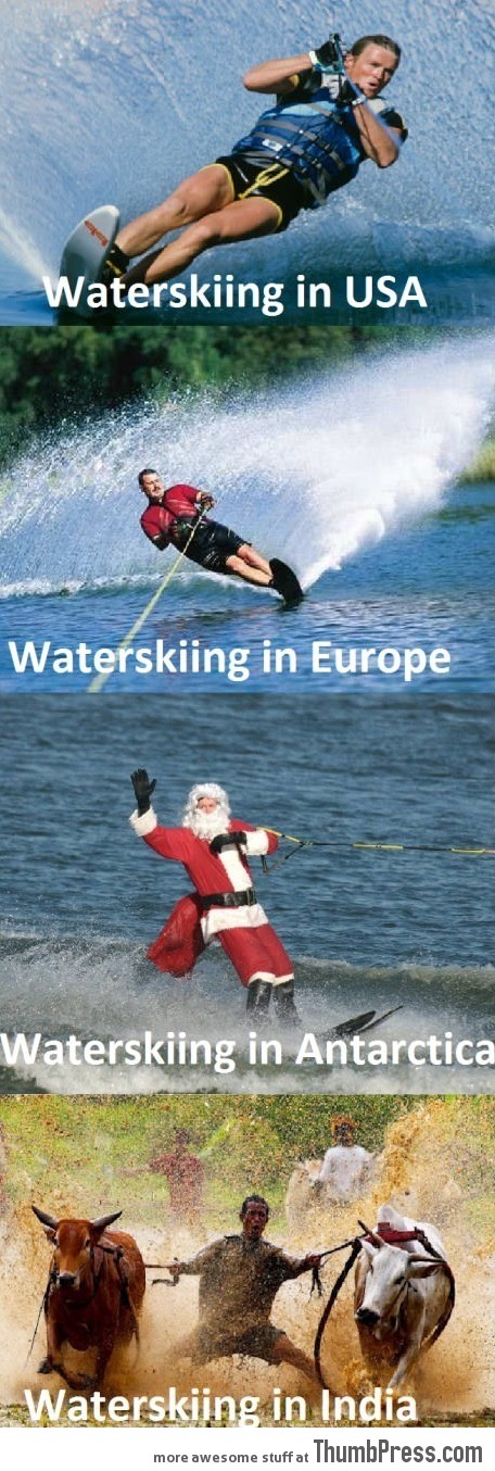 Waterskiing over the world