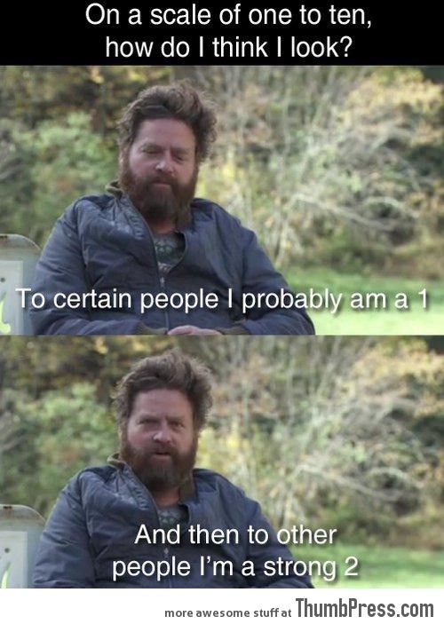 Zach Galifianakis is a confident man