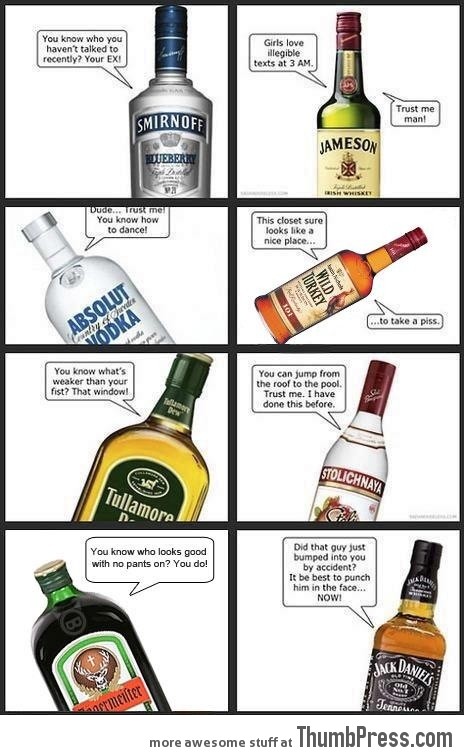 WHEN ALCOHOL TALKS.