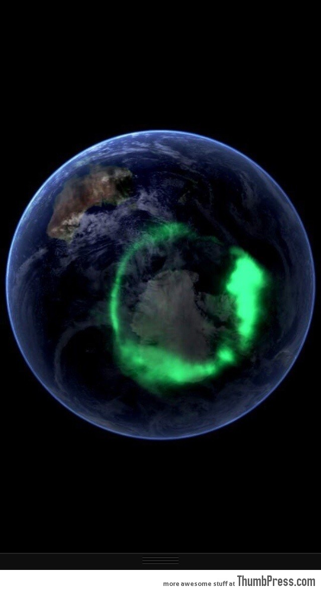 Aurora Lights seen from space.