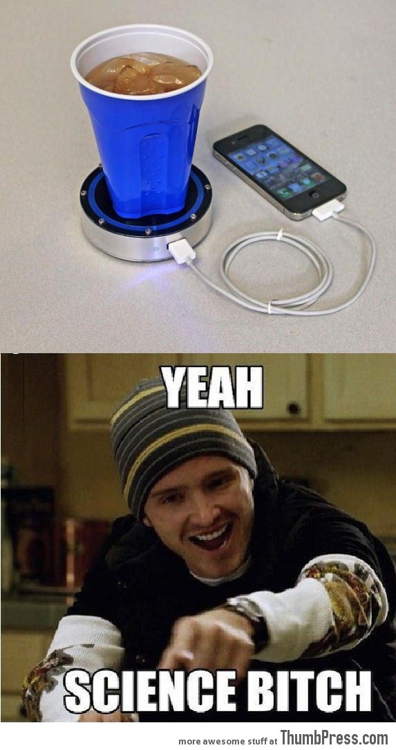 Charge Your Iphone with Drinks...