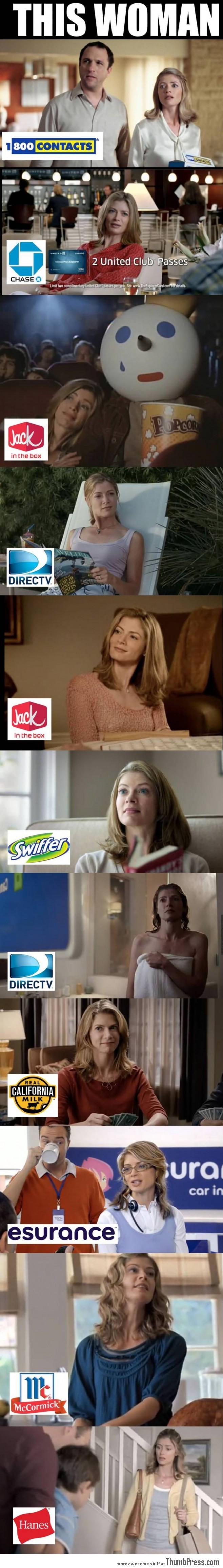 Do you notice this woman in the commercials