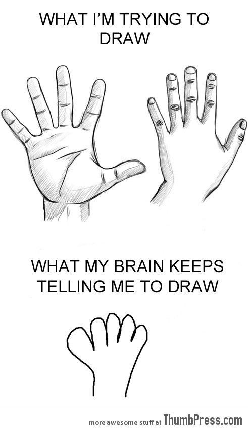 I still draw hands like this.