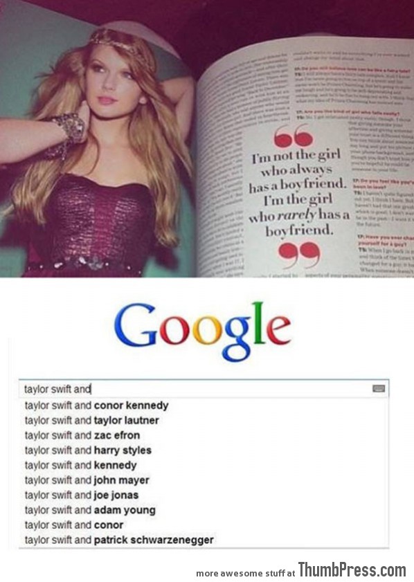 Oh come on Taylor Swift