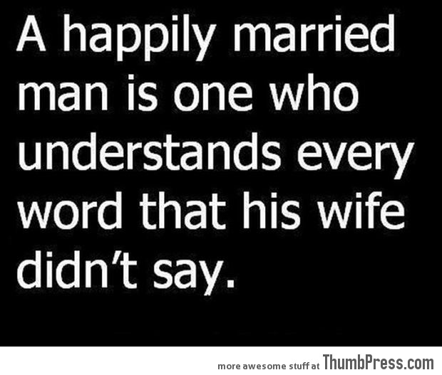 A happily married man