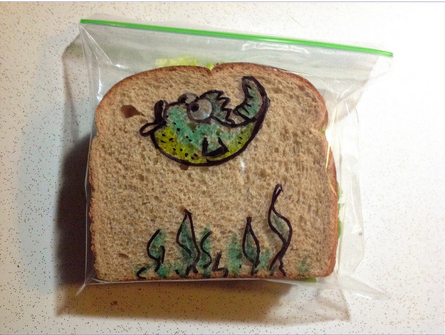 Cool sandwich bag drawings 10