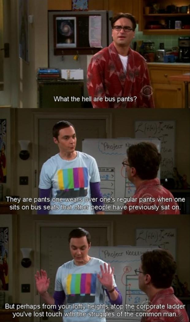 Funny Big Bang Theory Pictures - Sheldon and Leonard talking
