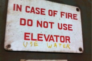 In case of fire