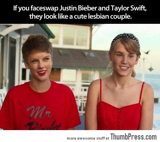 JUSTIN BIEVER AND TAYLOR SWIFT FACESWAP.
