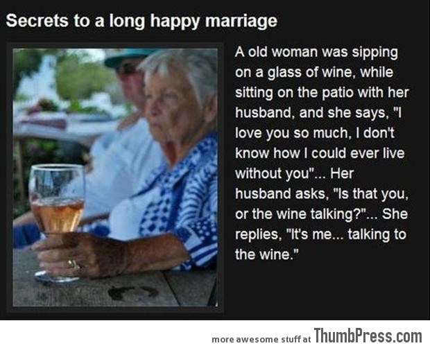 Secrets to a long happy marriage