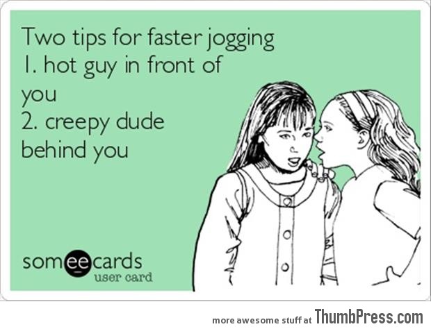 Two tips for faster jogging