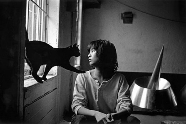 Architect Maya lin with her cat